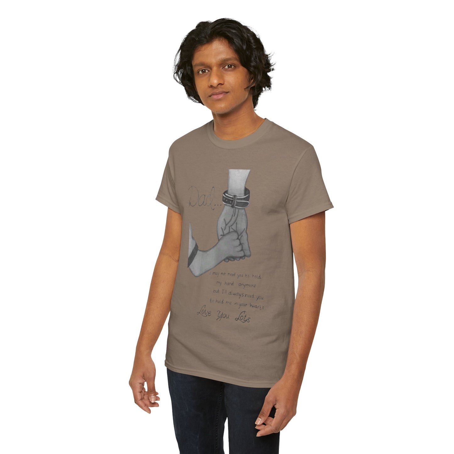 Heartfelt Dad Tee, Perfect Gift for Father's Day, Casual Wear, Family Bonding, Unisex Cotton Shirt, Thoughtful Keepsake