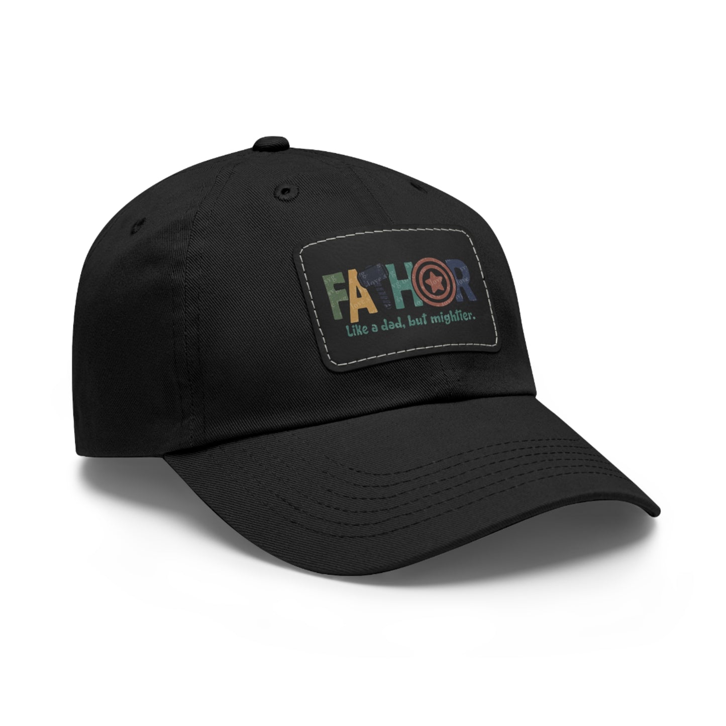 Stylish Dad Hat with Leather Patch - Perfect Gift for Fathers, Dads, Father's Day, Casual Wear, Outdoor Activities