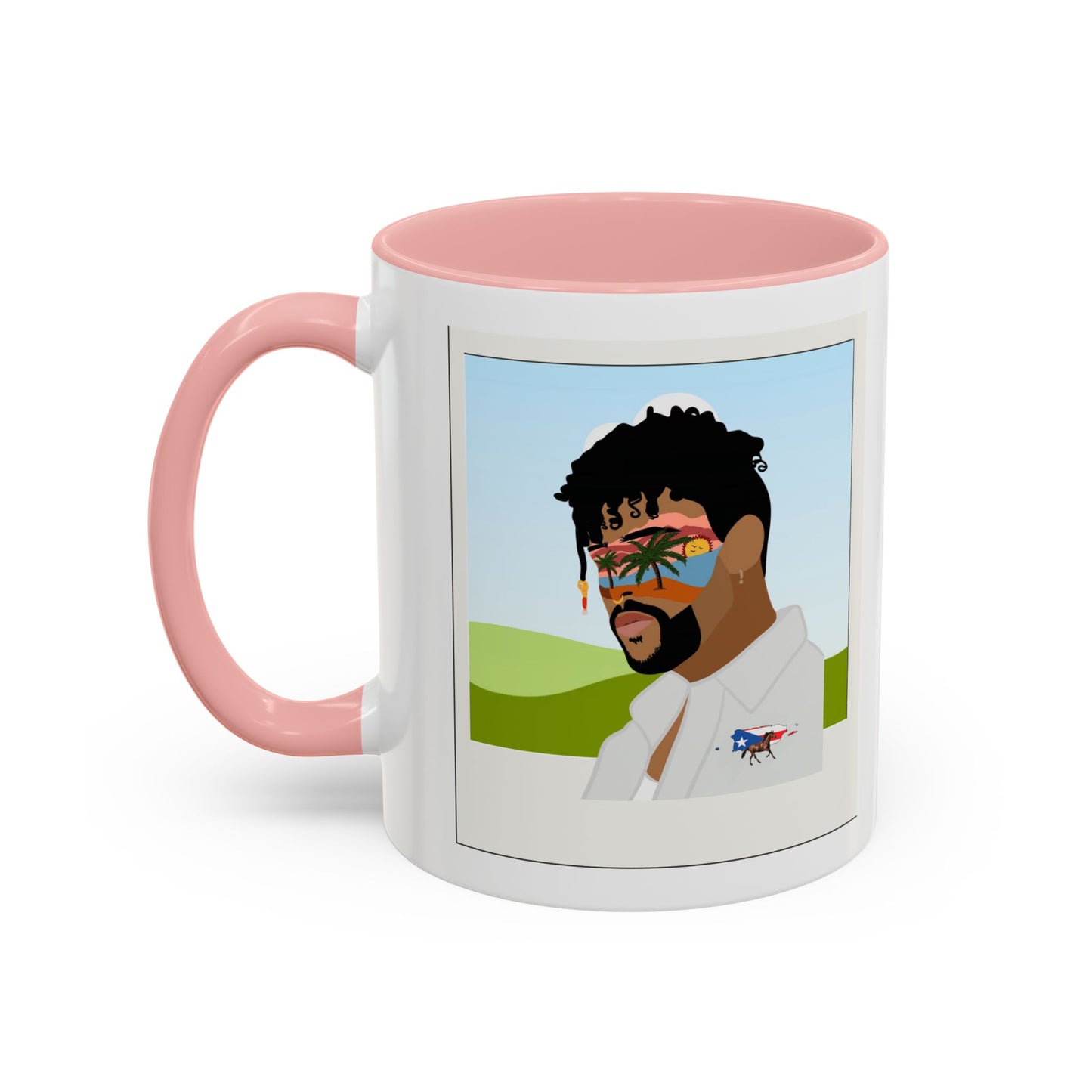 Por la manana Cafe Puerto Rican Mug Boricua Pride Mug Coffee Lover’s Essential, Stylish Mug with Portrait Design