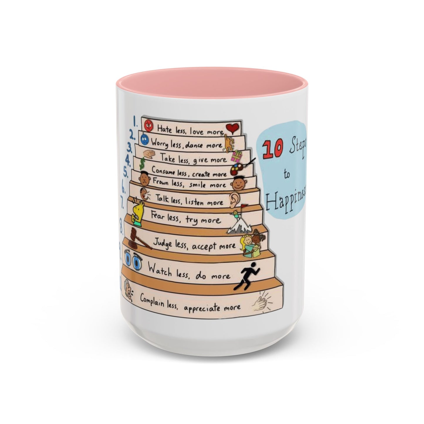 ☕ Start Your Day with Meaning Motivational Gift, Self-Care Mug, Unique Home Decor, Joyful Drinkware