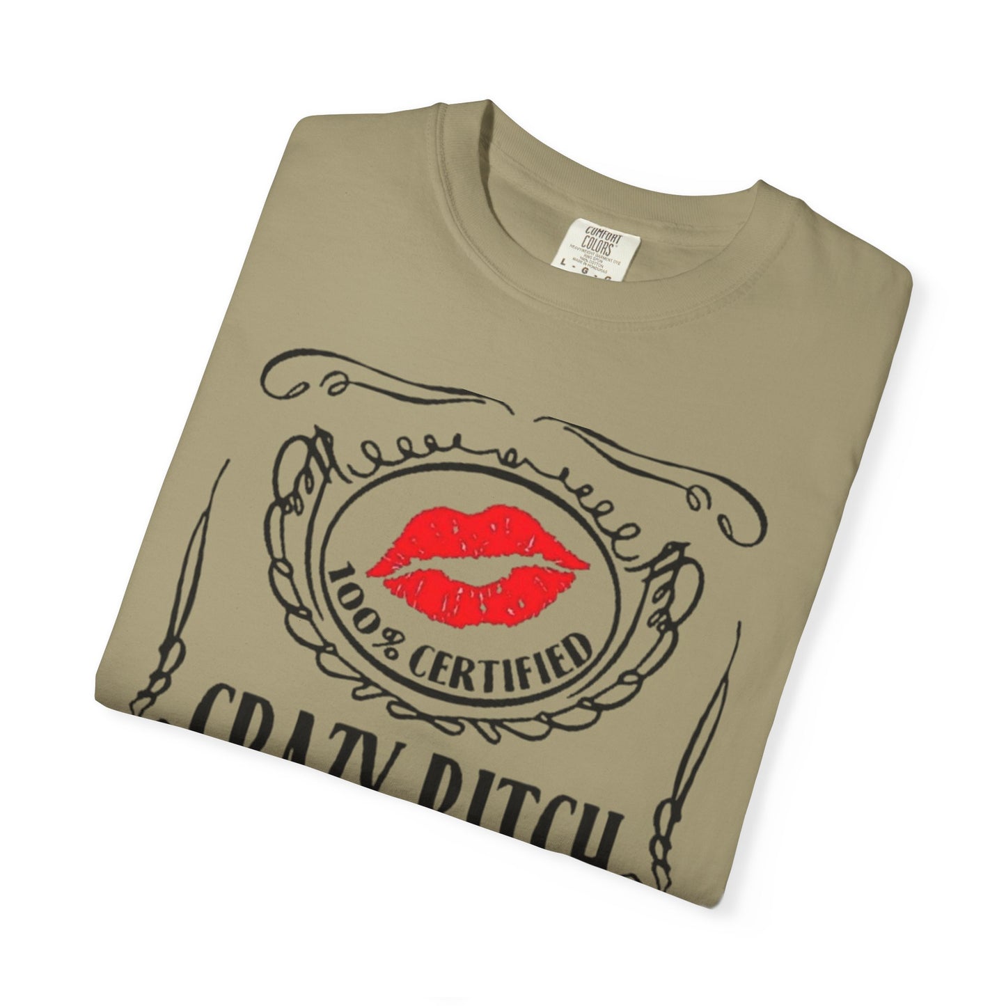 Sarcasm in Style – Funny Graphic Tee" Crazy Bitch Unisex T-Shirt | Fun Casual Wear, Gift for Friends, Birthday Humor Tee, Playful Statement Shirt,