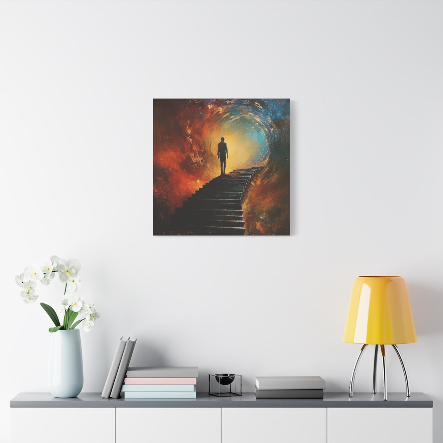 Embrace the Spirit of Nature and Free-Flowing Boho Vibes Spiritual Journey Canvas Art, Inspirational Meditation Decor, Inspirational Quote Wall Art