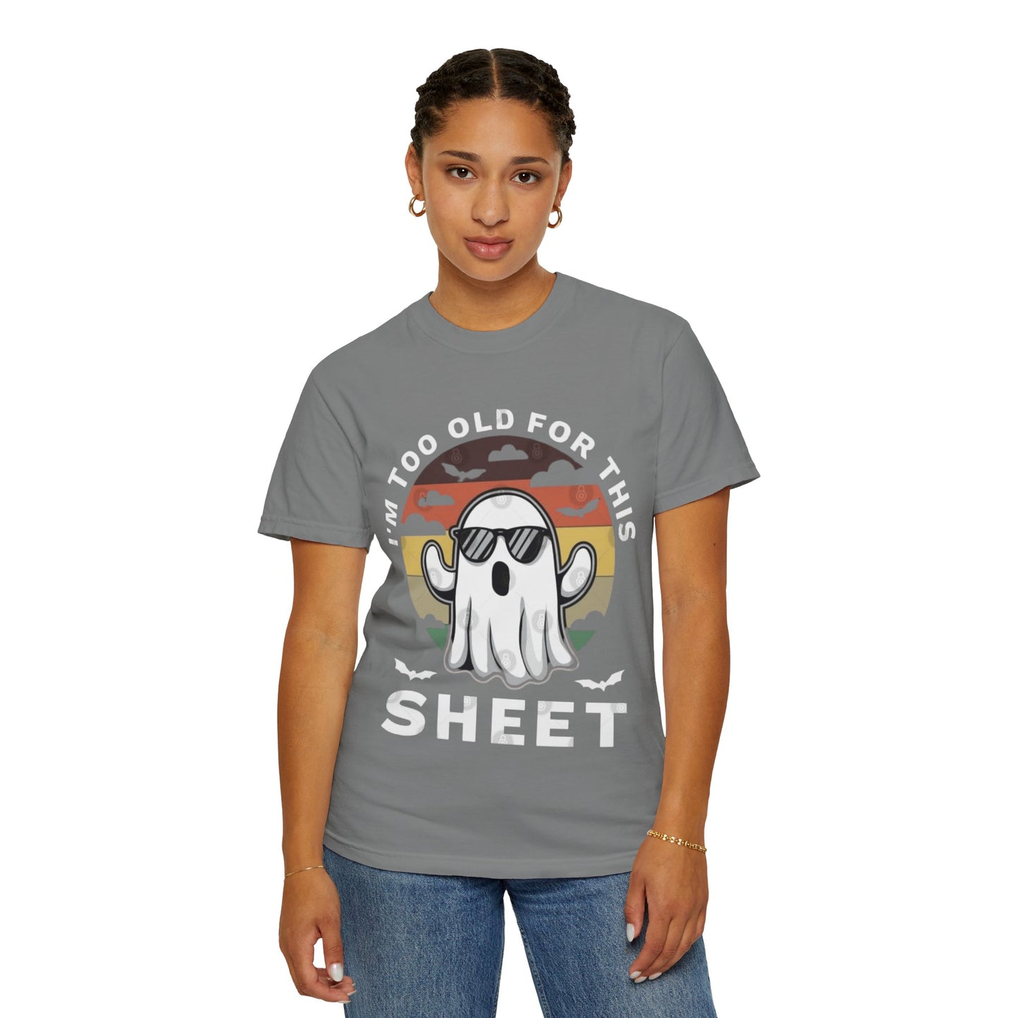 Ghostly Humor Unisex T-Shirt, Relaxed Vintage Tee, Halloween Apparel, Fun Gift, Casual Outfit, Quirky Statement Shirt, Ghost Sheet T-shirt