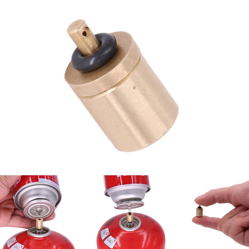 1 Pcs Gas Refill Adapter Outdoor Camping Stove Gas Cylinder Gas Tank Gas Burner Accessories Hiking Inflate Butane Canister