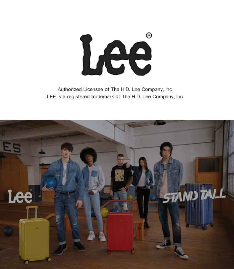 Lee Large Capacity 24-Inch Aluminum Frame Student Luggage
