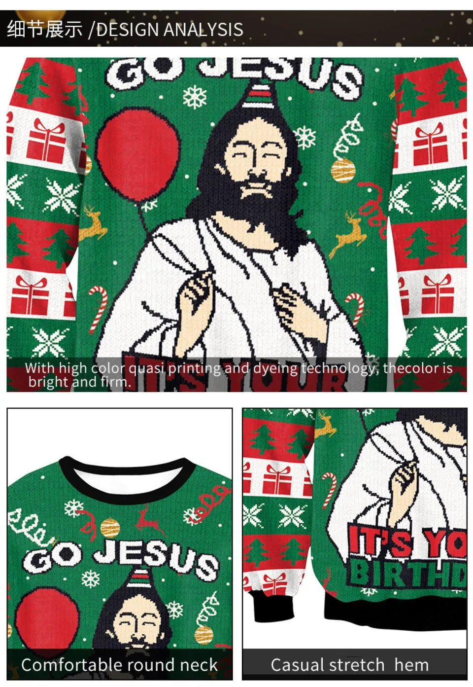 2025 New Printing Round Neck Long Sleeve Sweater Couple Costume Casual Round Neck Long Sleeve T-shirt Printed Suit