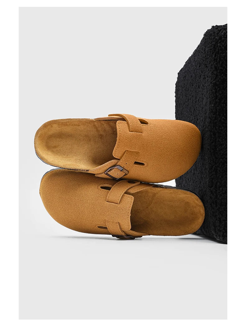 2025 Men Mules Shoe with Arch Support Unisex Classic Beach Birkenstok Mens Shoes Men's Suede Sandals Retro Cork Clogs