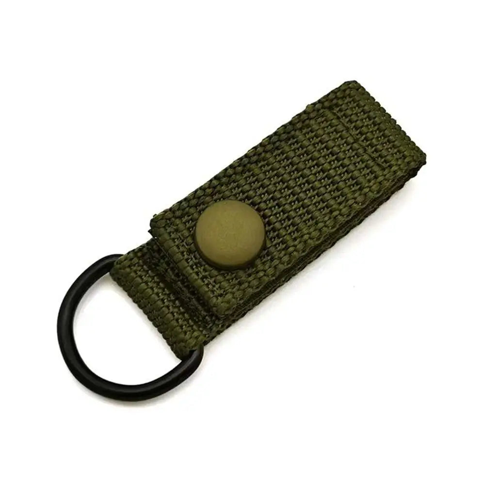 1pc Outdoor Tools Hiking Nylon Molle Ribbon Webbing D Buckle Key Hook Clip Climbing Carabiner