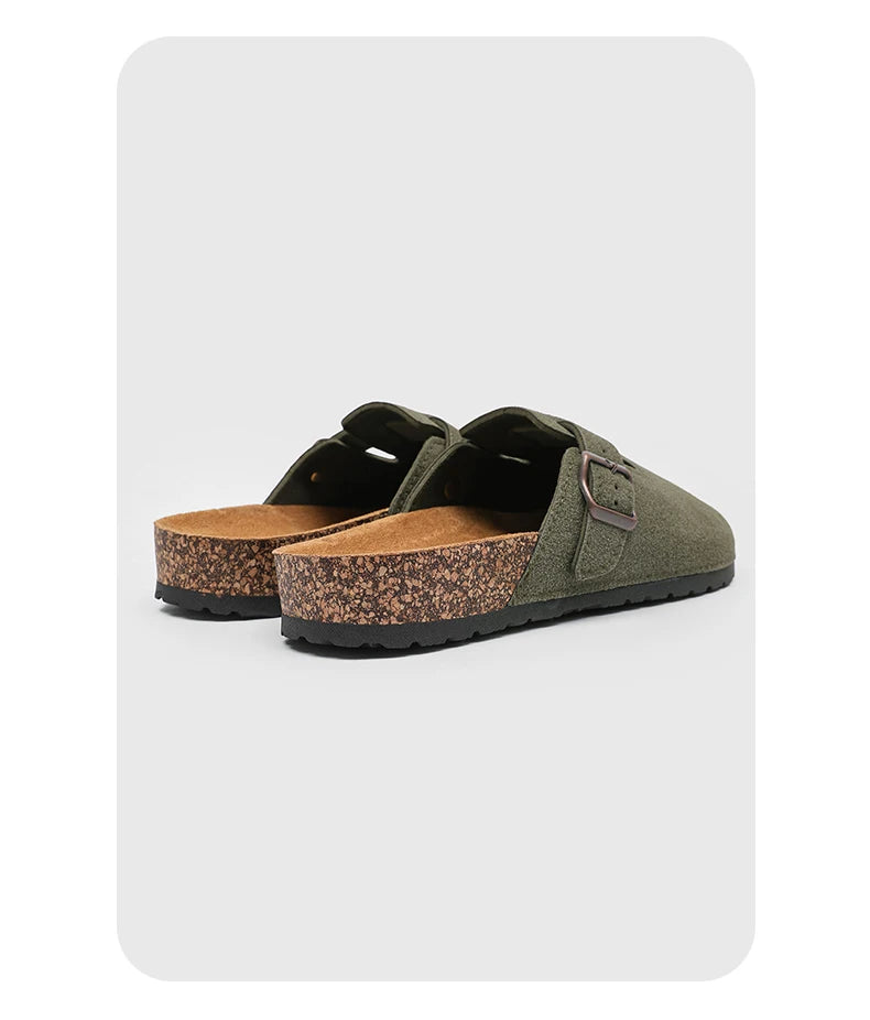 2025 Men Mules Shoe with Arch Support Unisex Classic Beach Birkenstok Mens Shoes Men's Suede Sandals Retro Cork Clogs