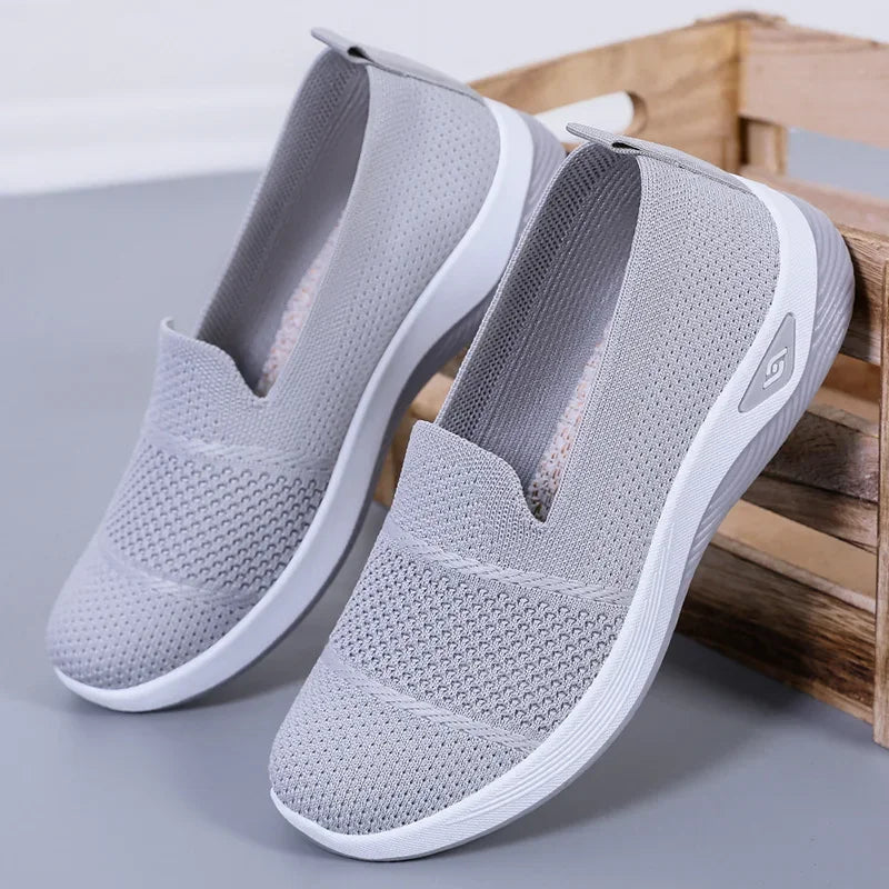 Women Work Shoes Comfortable for Work Spring Autumn Women Mesh Breathable Casual Slip on Platform Shoes Sneakers Women 36-41