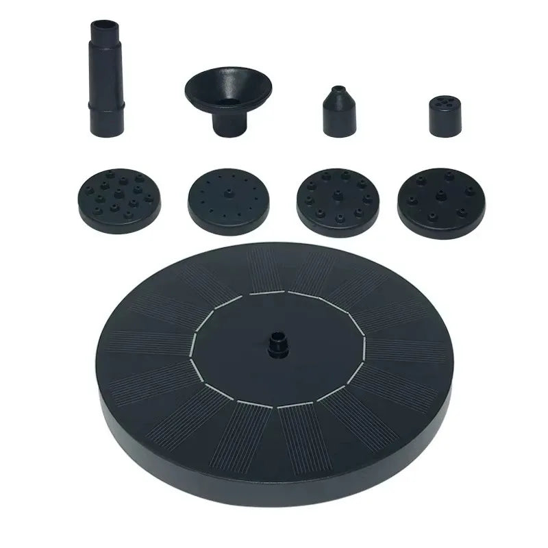 1pc Circular Solar - Operated Powered Floating Fountain Pumps in 16cm Sizes: Ideal for Bird Baths, Garden Pools & Pond Decor