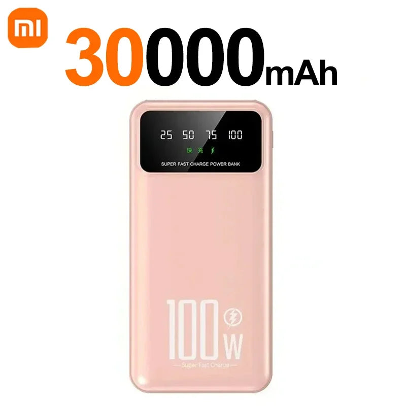 Xiaomi PowerBank 50000mAh High Capacity 100W Fast Charging Portable Charger emergercy Battery supply Powerbank for iPhone Huawei