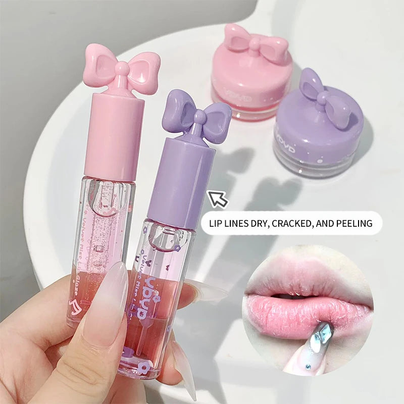 YPYP Zhencui Lip Care Set Moisturizing Water Light Jelly Day and Night Thick Apply Female Lip Balm 3.8g+2.8ml