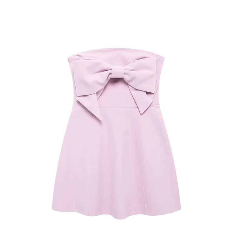 Women's Dresses 2024 New Fashion Bow Dresses Elegant and chic women's miniskirts