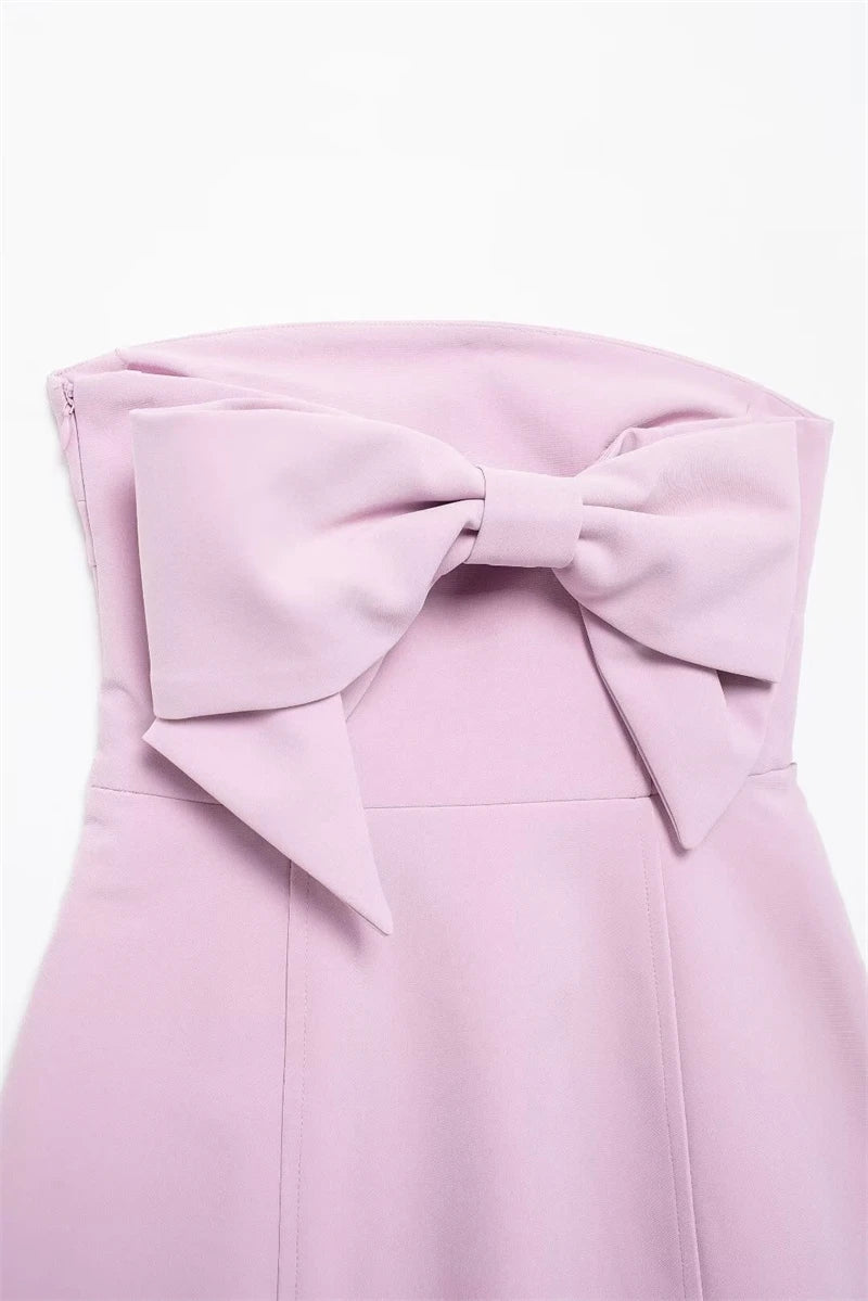 Women's Dresses 2024 New Fashion Bow Dresses Elegant and chic women's miniskirts