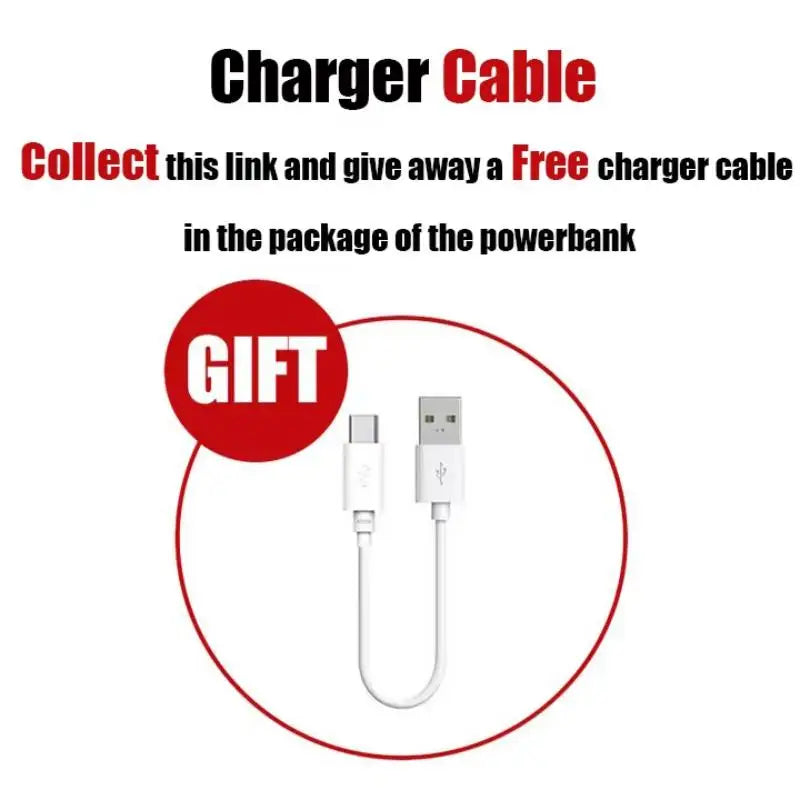 200000mAh Power Bank 120W Super Fast Charging Ultralarge Capacity With LED Digital Display Portable External Battery For Phones