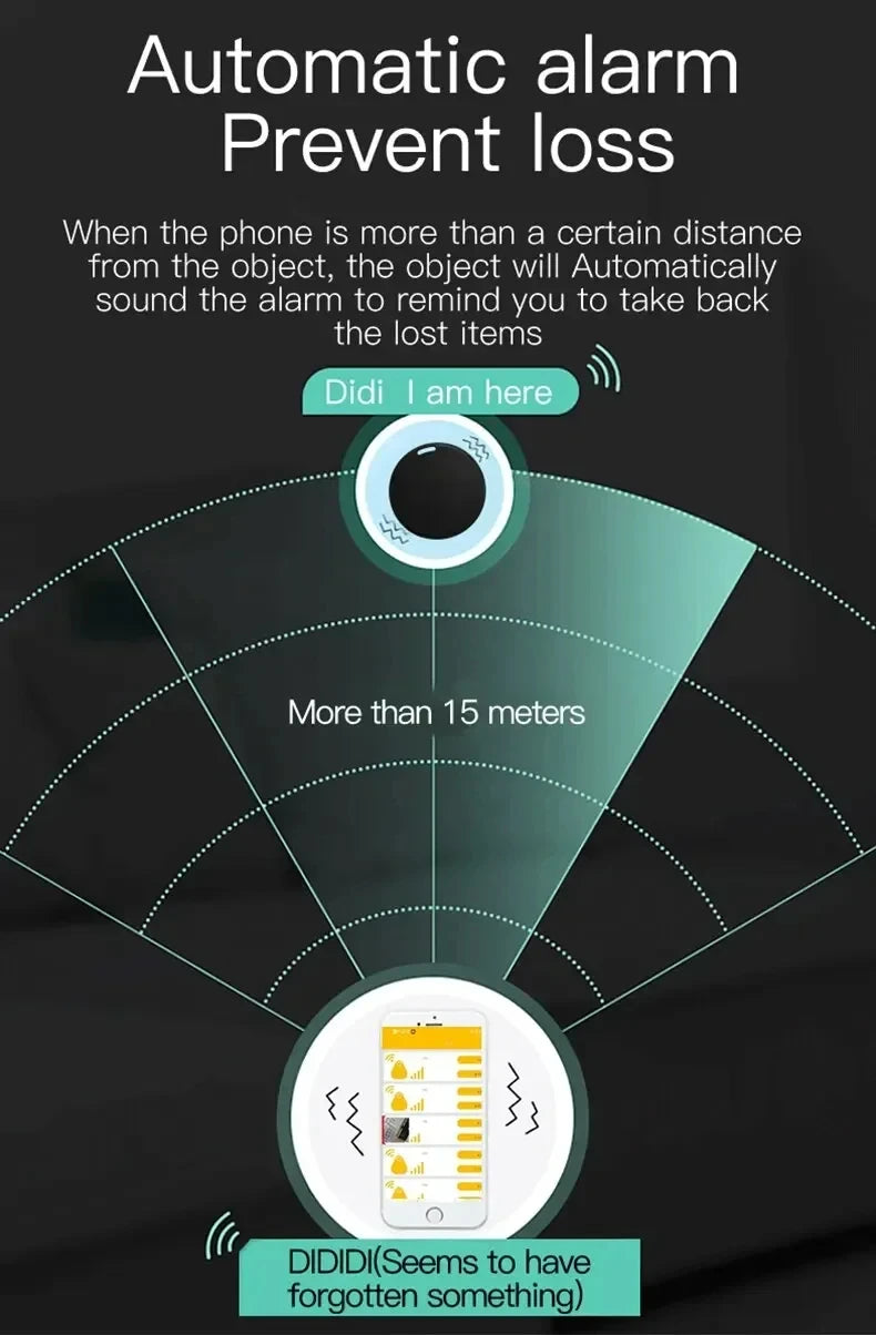 Xiaomi Mini GPS Bluetooth Tracker Air Tag Anti-Lost Device Pet elderly Kids Wallet Tracking IOS Android Smart Finder Locator NEW