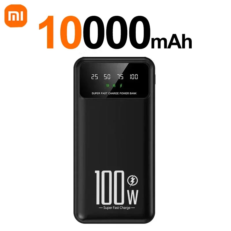Xiaomi PowerBank 50000mAh High Capacity 100W Fast Charging Portable Charger emergercy Battery supply Powerbank for iPhone Huawei