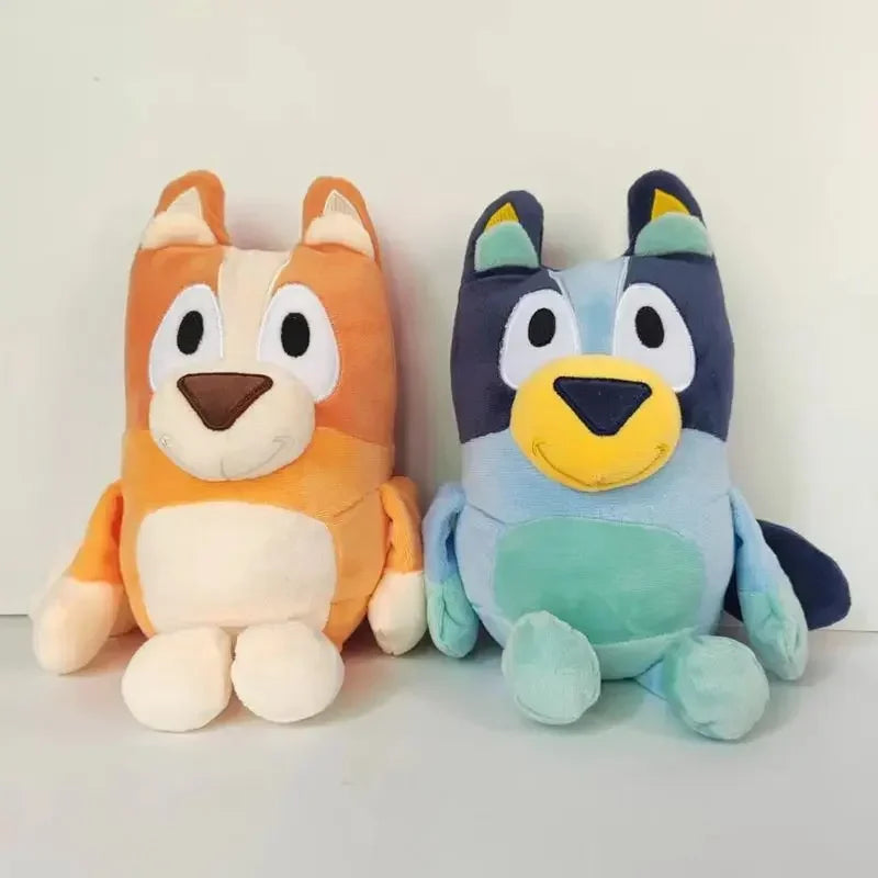 28cm Kawaii Anime Bluey Family Bingo Dog Music Figure Plush Toys Stuffed Animals Toy For Children Holiday Gifts