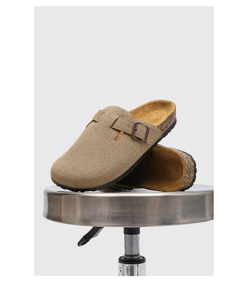 2025 Men Mules Shoe with Arch Support Unisex Classic Beach Birkenstok Mens Shoes Men's Suede Sandals Retro Cork Clogs