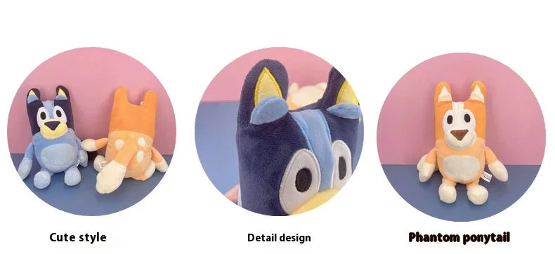 28cm Kawaii Anime Bluey Family Bingo Dog Music Figure Plush Toys Stuffed Animals Toy For Children Holiday Gifts
