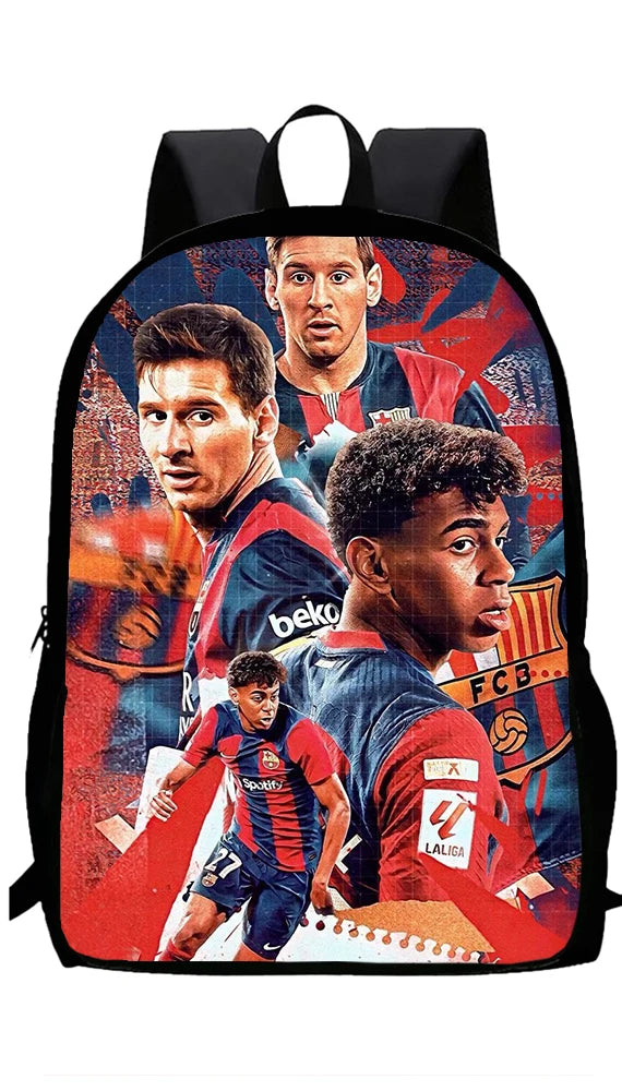 2025 Lamine Yamal Child School Backpack With Thermal Cooler Lunch Box Pencil Bags School Bags for Boys Girls Best Gift