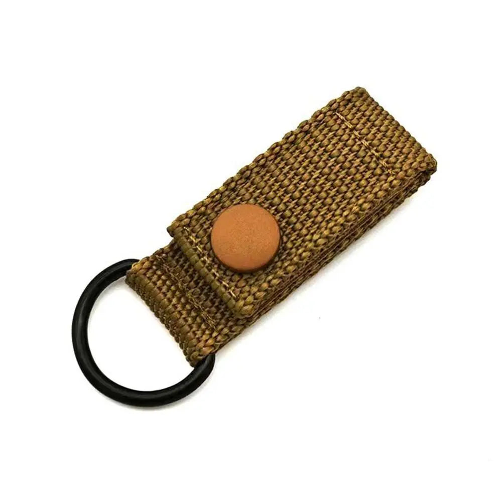 1pc Outdoor Tools Hiking Nylon Molle Ribbon Webbing D Buckle Key Hook Clip Climbing Carabiner