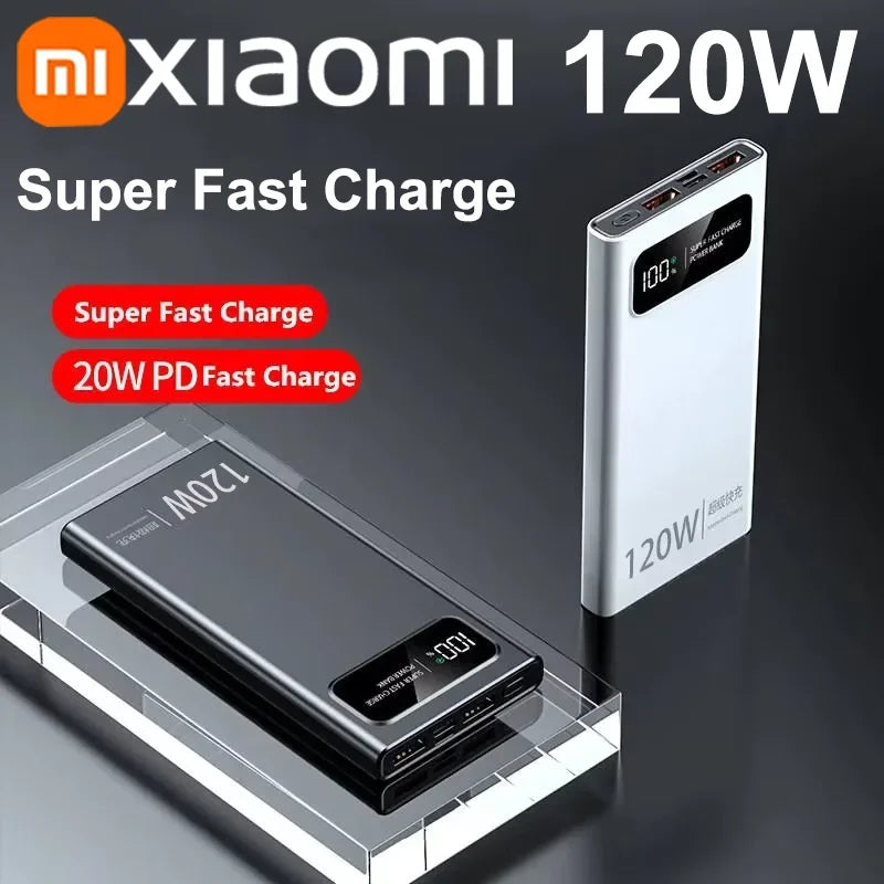 Xiaomi 120W PowerBank Super Fast Charging 200000mAh Large Capacity Portable Emergency Battery Supply Mobile Power For IPhone New
