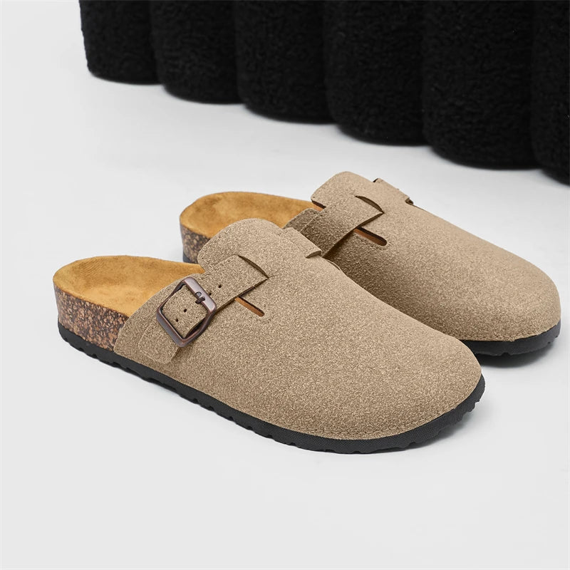 2025 Men Mules Shoe with Arch Support Unisex Classic Beach Birkenstok Mens Shoes Men's Suede Sandals Retro Cork Clogs