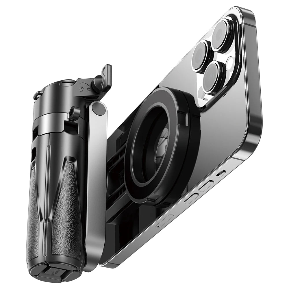 2026 Magnetic Selfie Stick Phone Tripod w Remote Extend Cell Phone Tripod Stand For MagSafe iPhone 16 15 14 13 12 XIAOMI SAMSUNG
