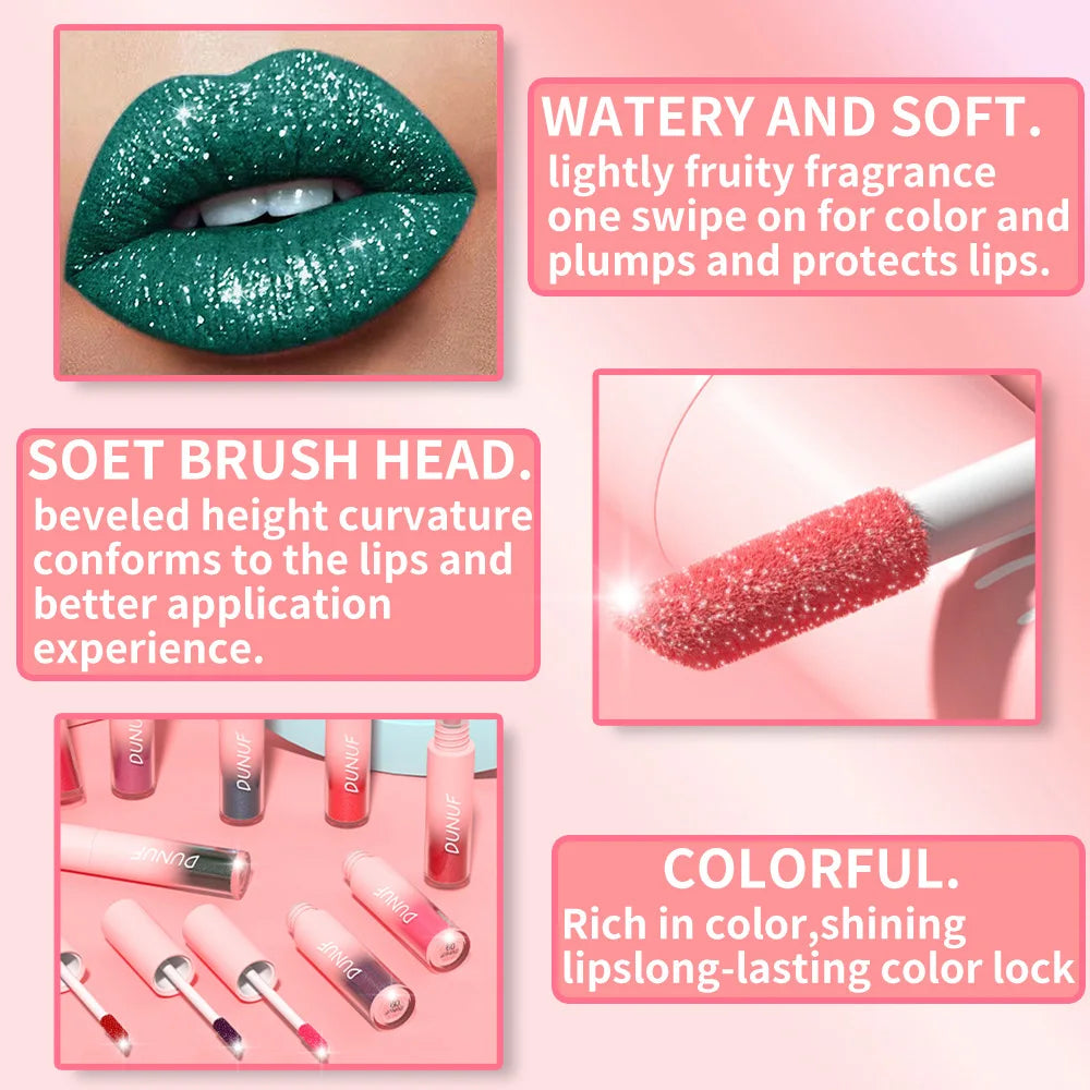 1pcs Pearlescent Lipstick - Waterproof Long-Lasting Lip Gloss Easy to Paint Exquisite Gift Stage Makeup Daily Makeup Universal