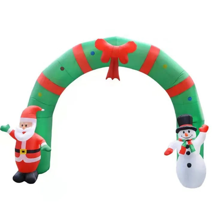 2024 New Christmas Courtyard Decoration Santa Claus Inflatable Mold Garden Decoration Holiday Decorations