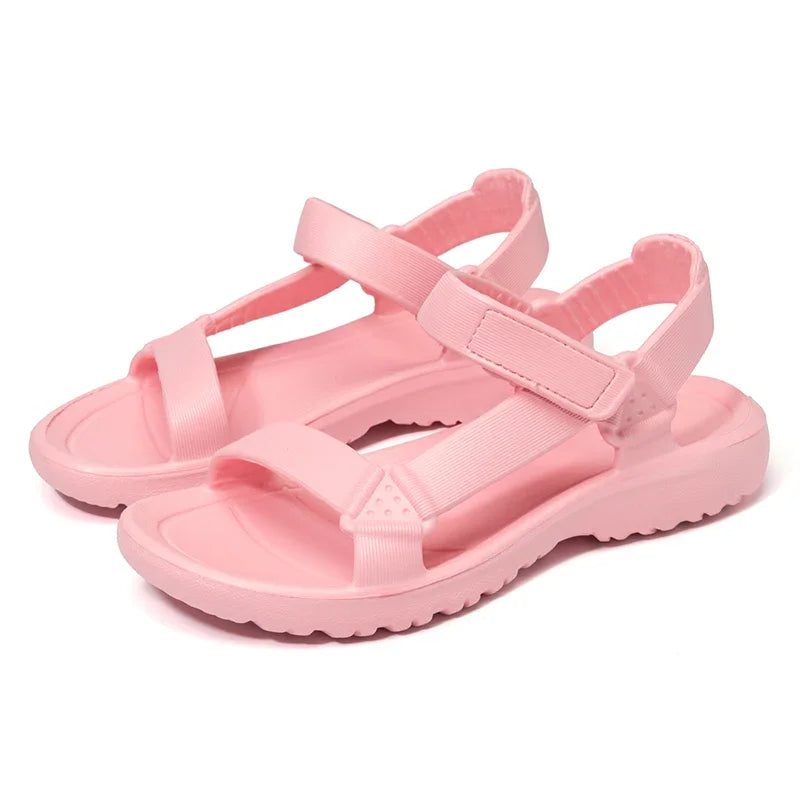 Womens Sandals Summer Trend Anti-slip Wear-resistant Lightweight EVA Flat Sandals for Women Outdoor Beach Shoes for Women