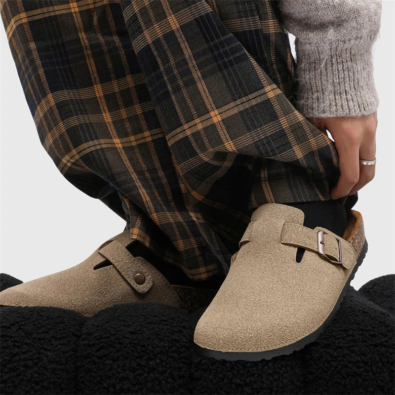 2025 Men Mules Shoe with Arch Support Unisex Classic Beach Birkenstok Mens Shoes Men's Suede Sandals Retro Cork Clogs