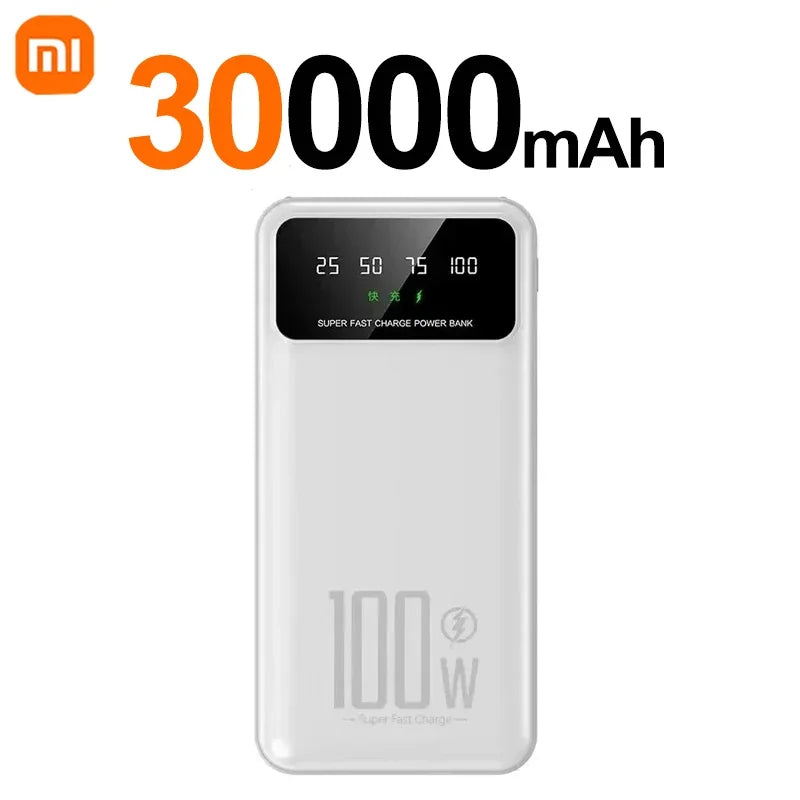 Xiaomi PowerBank 50000mAh High Capacity 100W Fast Charging Portable Charger emergercy Battery supply Powerbank for iPhone Huawei