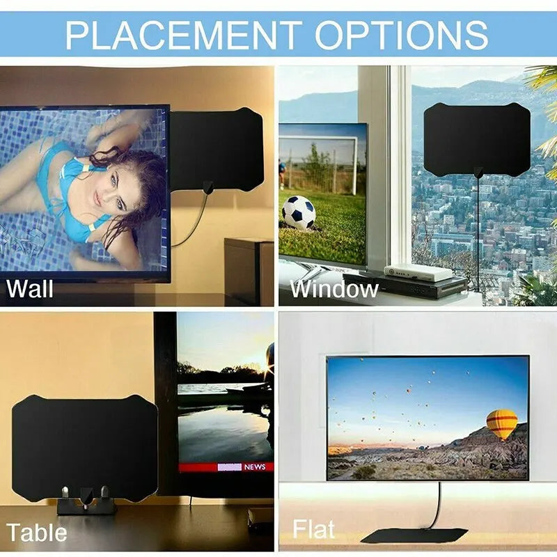 2024 New 4K 8K Indoor Digital TV Antenna HD HDTV Antena DVB-T/T2 DVBT2 Cable TV Antena 5000Miles UHF VHF DTV Tv Antennas Aerial