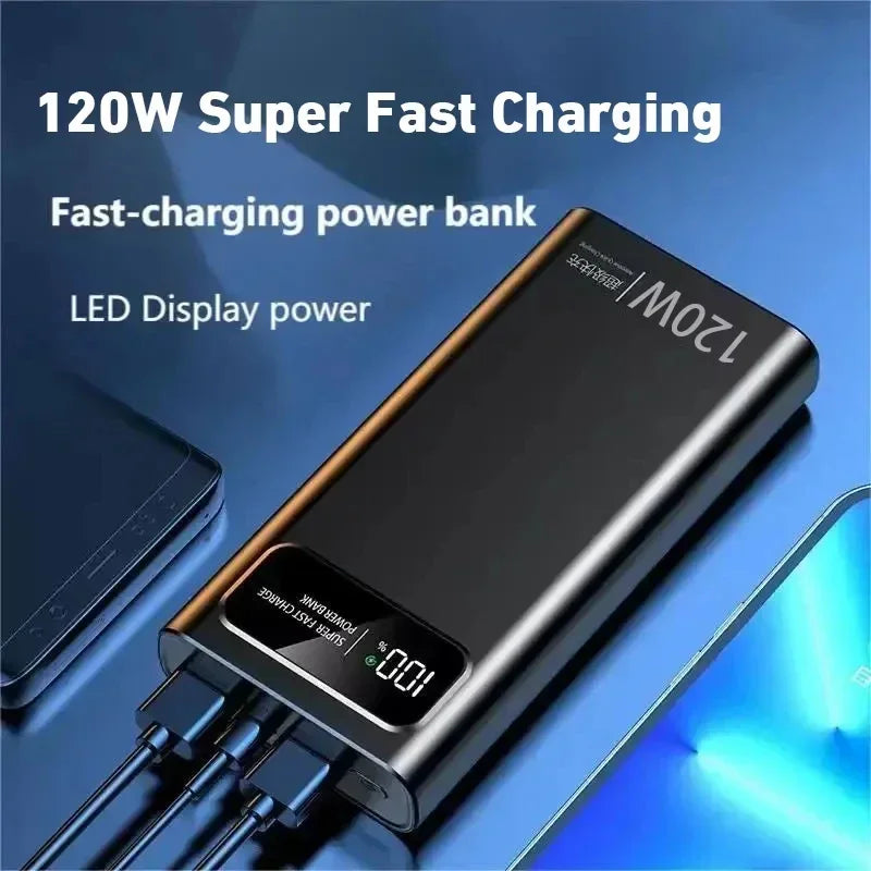 Xiaomi 120W PowerBank Super Fast Charging 200000mAh Large Capacity Portable Emergency Battery Supply Mobile Power For IPhone New