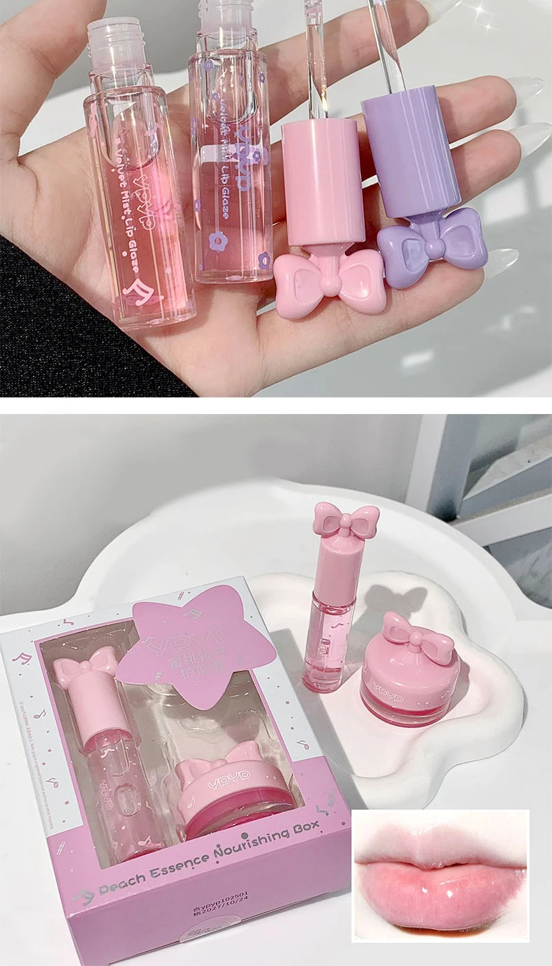 YPYP Zhencui Lip Care Set Moisturizing Water Light Jelly Day and Night Thick Apply Female Lip Balm 3.8g+2.8ml