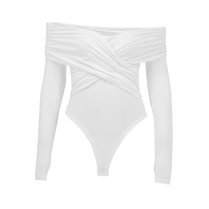 Women's Bodysuits Autumn New Black Sexy Backless Solid Corset Slim Fashion Crossed Bodysuits Long Sleeves Casual Knitted Rompers