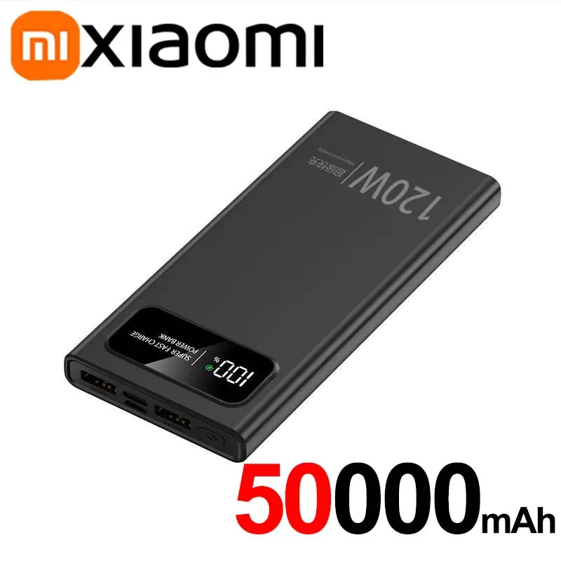 Xiaomi 120W PowerBank Super Fast Charging 200000mAh Large Capacity Portable Emergency Battery Supply Mobile Power For IPhone New