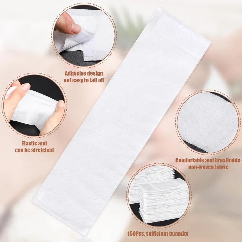 10/50/100pcs Disposable SPA Facial Headbands White Facial Esthetician Headband Wrap Non-Woven Soft Skincare Beauty Salon Supplie