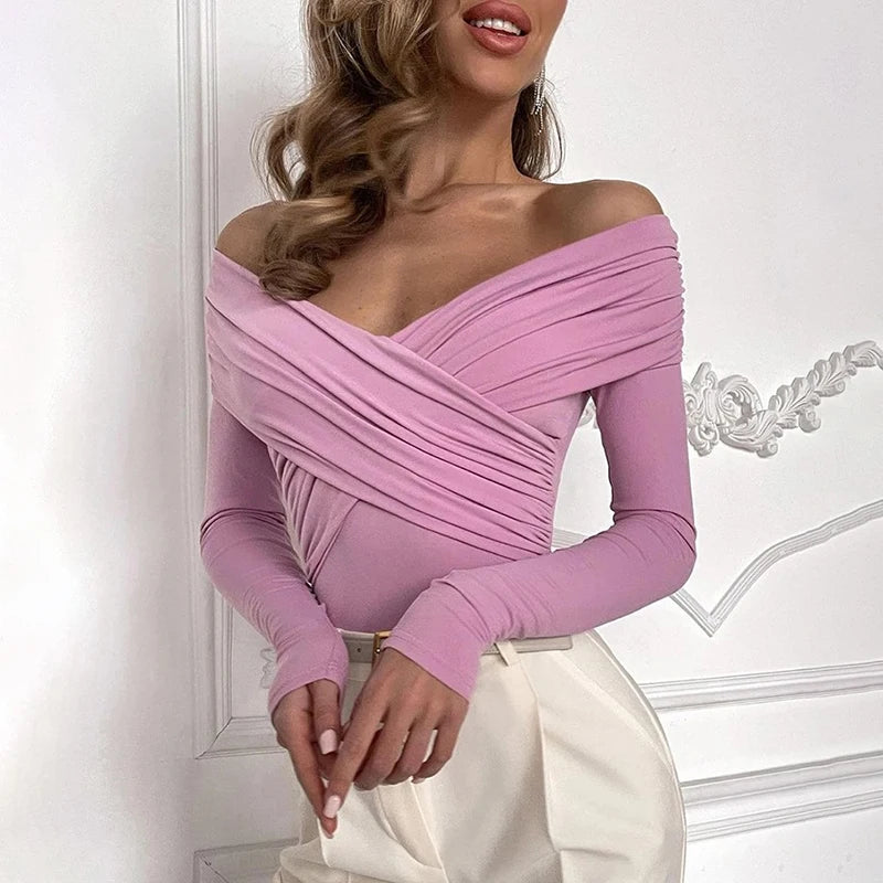 Women's Bodysuits Autumn New Black Sexy Backless Solid Corset Slim Fashion Crossed Bodysuits Long Sleeves Casual Knitted Rompers