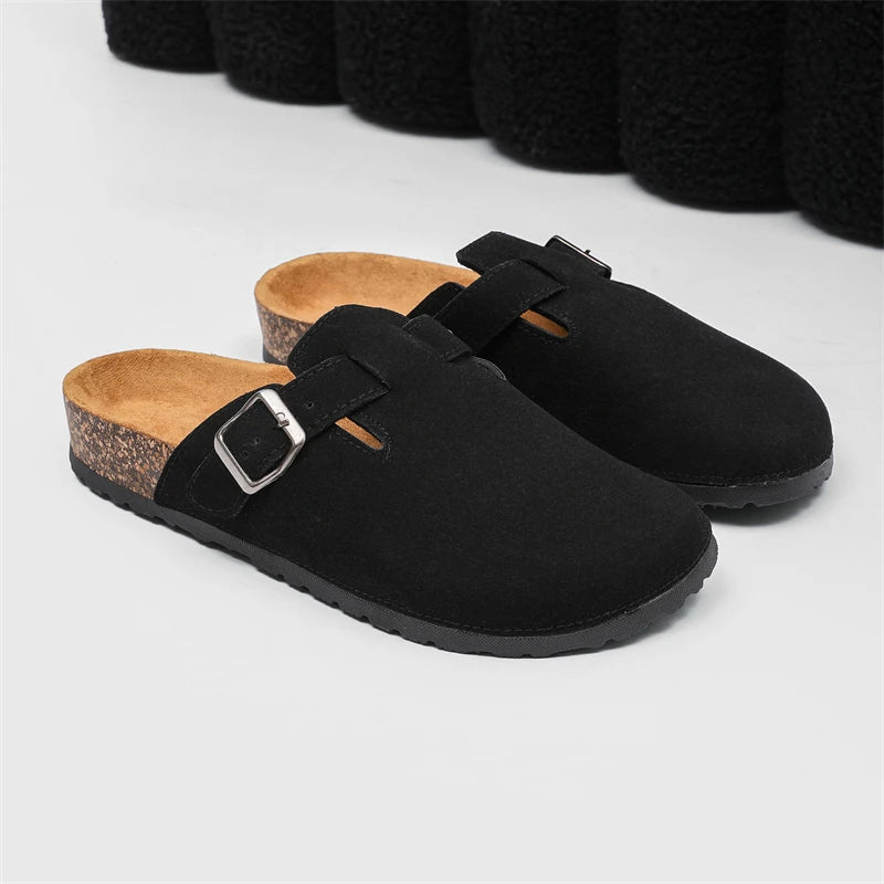 2025 Men Mules Shoe with Arch Support Unisex Classic Beach Birkenstok Mens Shoes Men's Suede Sandals Retro Cork Clogs