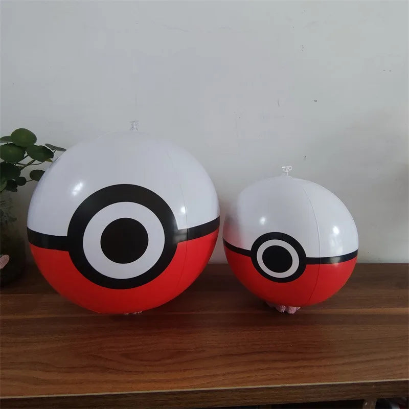 1PCS Pokeball Inflatable Beach Ball 30CM 40CM Balloons Football Swimming Pool Beach Party Decoration Sports Ball Fun Toy