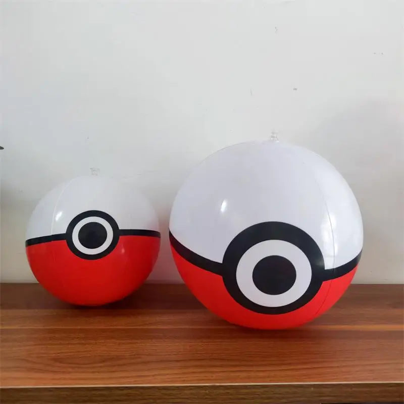 1PCS Pokeball Inflatable Beach Ball 30CM 40CM Balloons Football Swimming Pool Beach Party Decoration Sports Ball Fun Toy