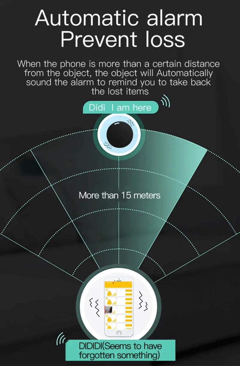 Xiaomi Tracker Mini GPS Bluetooth 5.0 Anti-Lost Device Pet Kids Wallet Smart Finders Track Only For IOS iPhone Locator Accessory