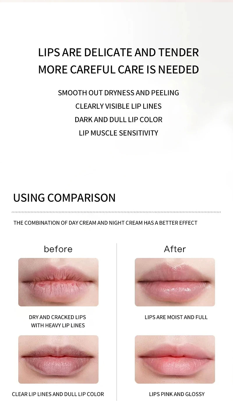 YPYP Zhencui Lip Care Set Moisturizing Water Light Jelly Day and Night Thick Apply Female Lip Balm 3.8g+2.8ml