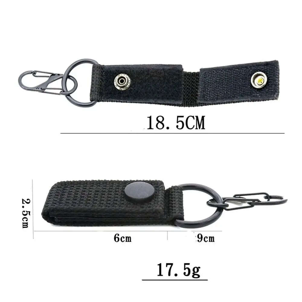 1pc Outdoor Tools Hiking Nylon Molle Ribbon Webbing D Buckle Key Hook Clip Climbing Carabiner