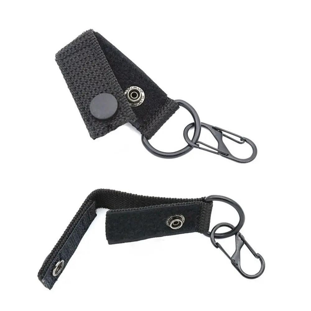 1pc Outdoor Tools Hiking Nylon Molle Ribbon Webbing D Buckle Key Hook Clip Climbing Carabiner