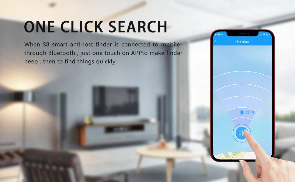 Xiaomi Portable Mini GPS Bluetooth Anti Lost Tracker For Old Men Kid Pet Bluetooth 5.0 Mobile Key Round Tracking Smart Locator